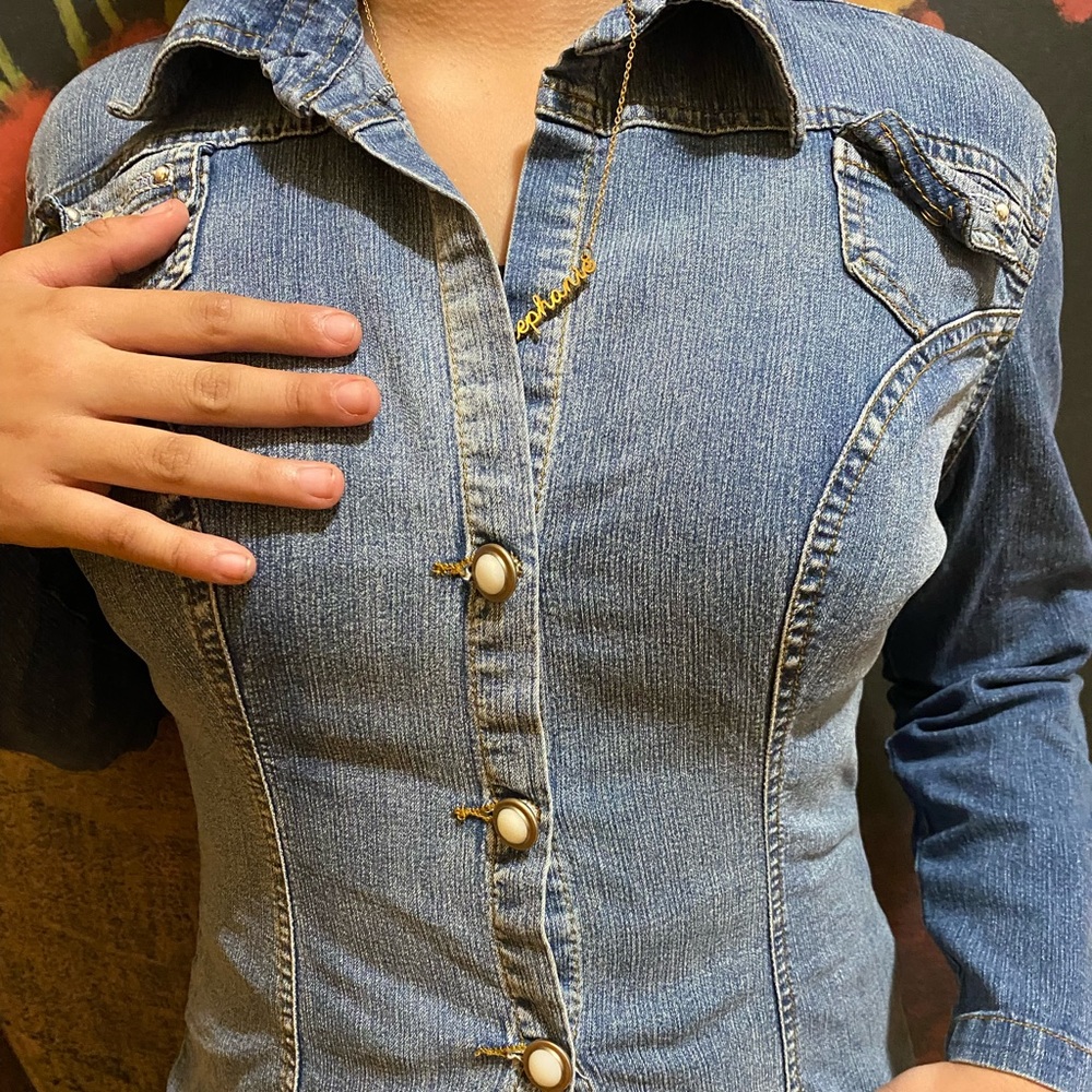 Stretchy denim jacket